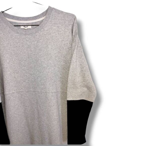 Madewell Women's Sweatshirt Dress Tunic Gray‎ Long Sleeves Pullover Banded Hem S - Picture 5 of 10